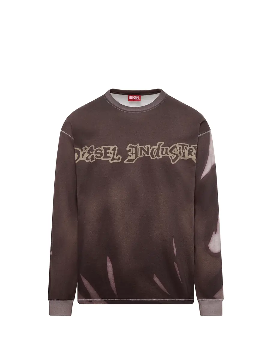 Diesel T-boxt-ls-show Sweatshirt in Grey/multicolour | Thumbnail 3 Diesel T-boxt-ls-show Sweatshirt in Grey/multicolour | Thumbnail 3