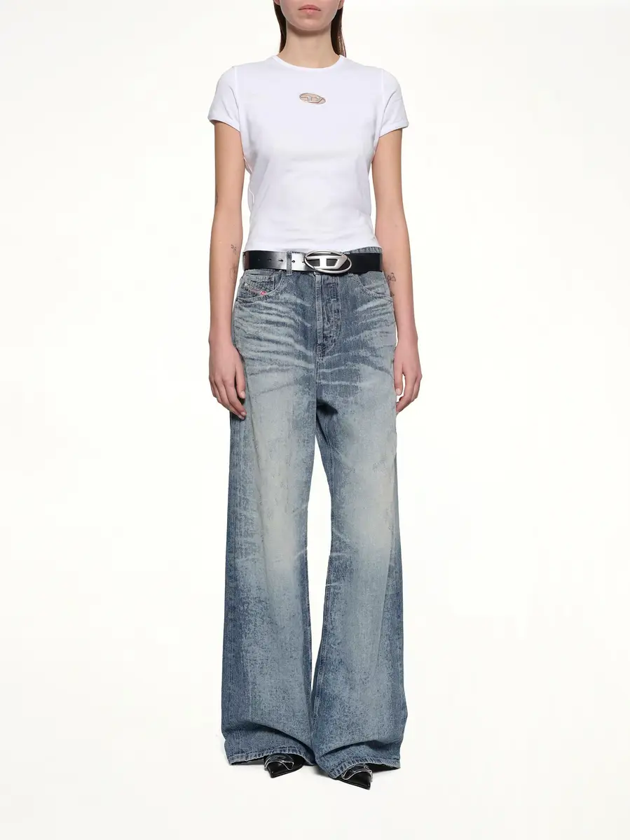 Diesel 1996 D-sire-fsh Wide Jeans | Thumbnail 4 Diesel 1996 D-sire-fsh Wide Jeans | Thumbnail 4