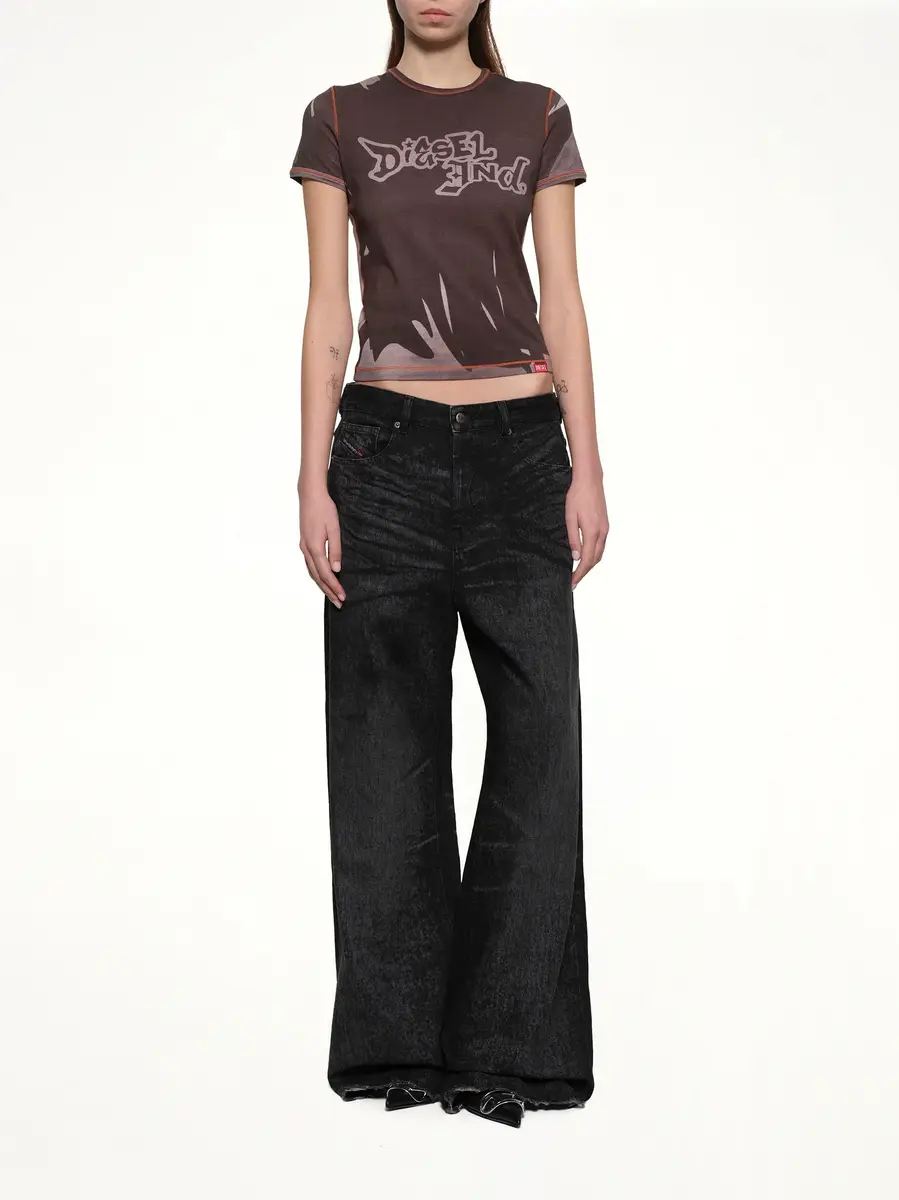 Diesel 1996 D-sire-fsh1 Wide Jeans | Thumbnail 4 Diesel 1996 D-sire-fsh1 Wide Jeans | Thumbnail 4