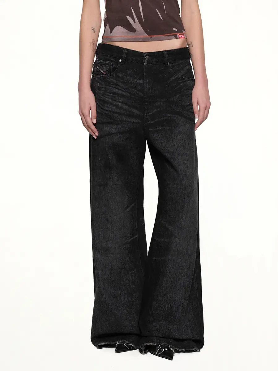 Diesel 1996 D-sire-fsh1 Wide Jeans | Thumbnail 6 Diesel 1996 D-sire-fsh1 Wide Jeans | Thumbnail 6