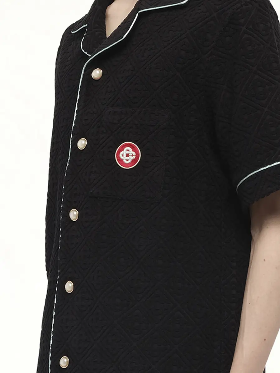 Casablanca Towelling Monogram Shirt | Thumbnail 2 Casablanca Towelling Monogram Shirt | Thumbnail 2