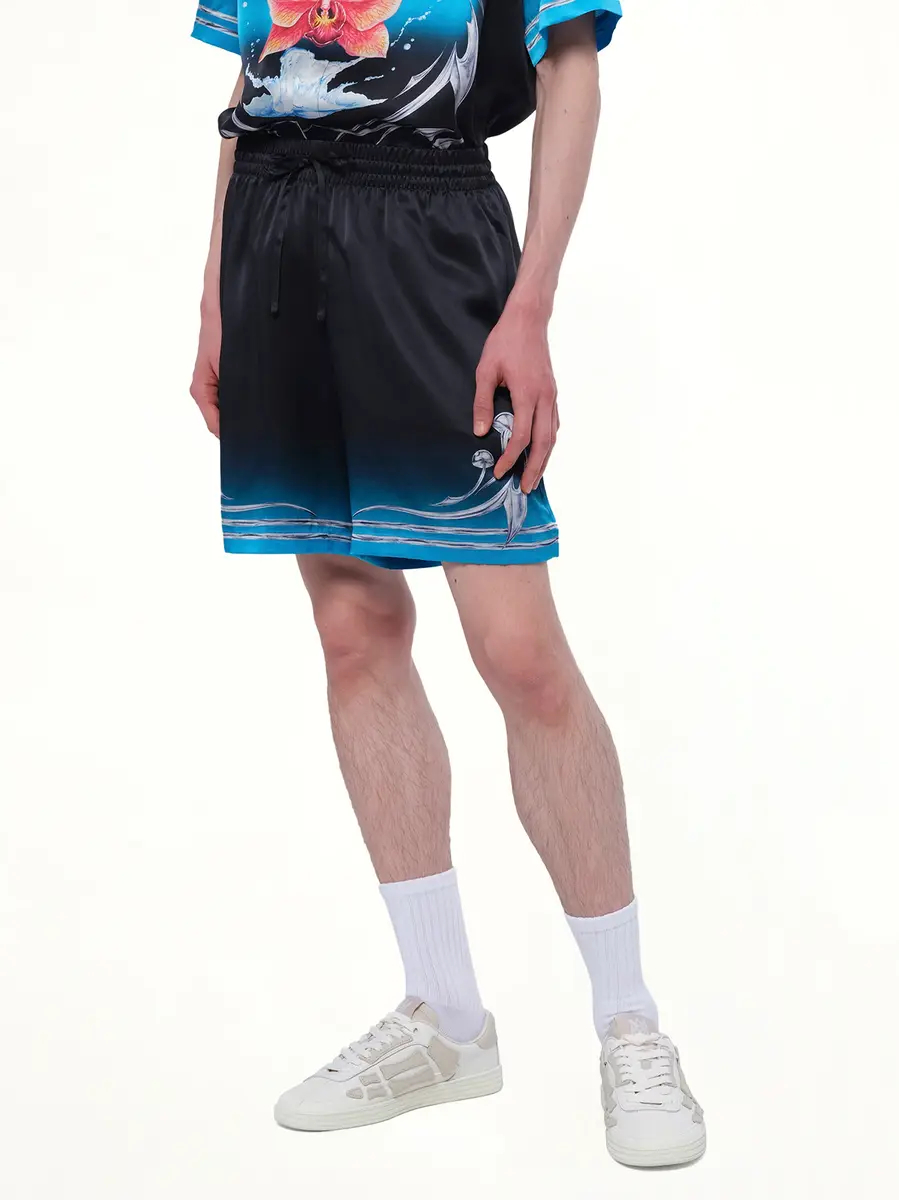 Casablanca Silk Satin Blades Shorts | Thumbnail 4 Casablanca Silk Satin Blades Shorts | Thumbnail 4