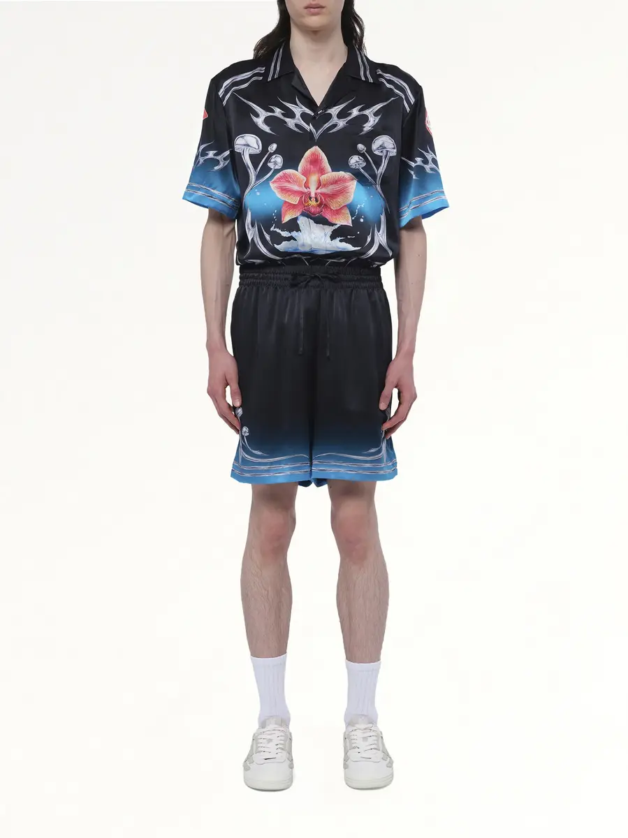 Casablanca Silk Satin Blades Shorts | Thumbnail 7 Casablanca Silk Satin Blades Shorts | Thumbnail 7