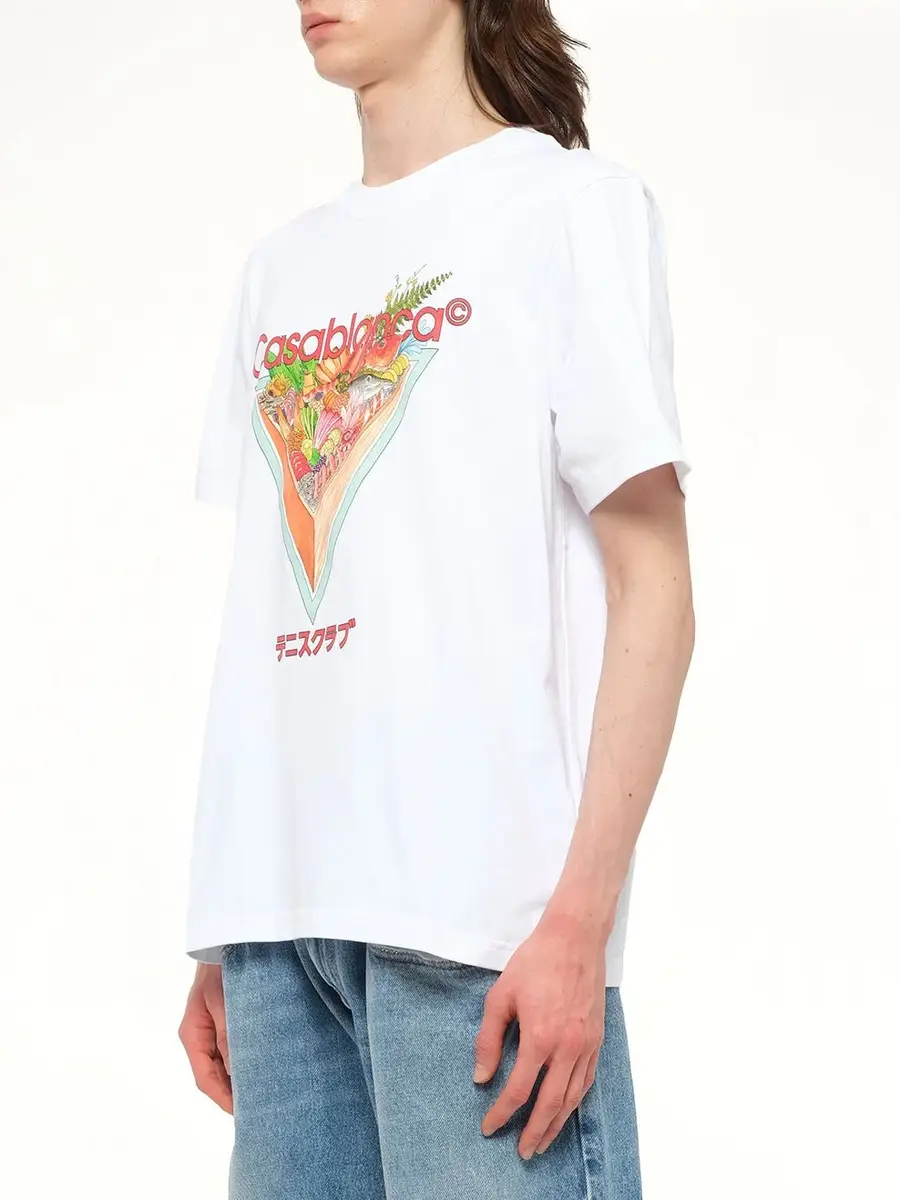 Casablanca Tennis Club Icon Printed T-shirt | Thumbnail 2 Casablanca Tennis Club Icon Printed T-shirt | Thumbnail 2