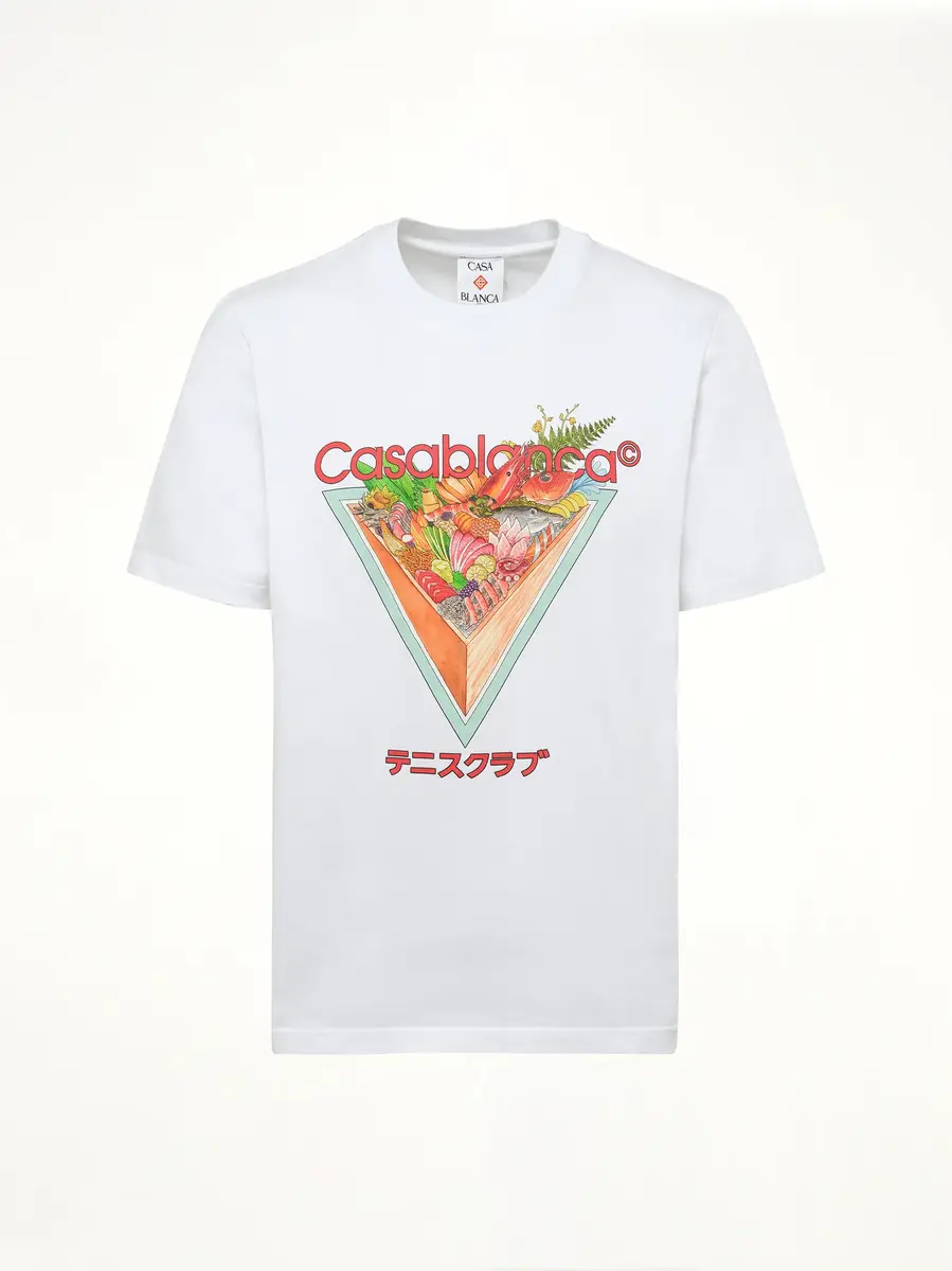 Casablanca Tennis Club Icon Printed T-shirt | Thumbnail 3 Casablanca Tennis Club Icon Printed T-shirt | Thumbnail 3