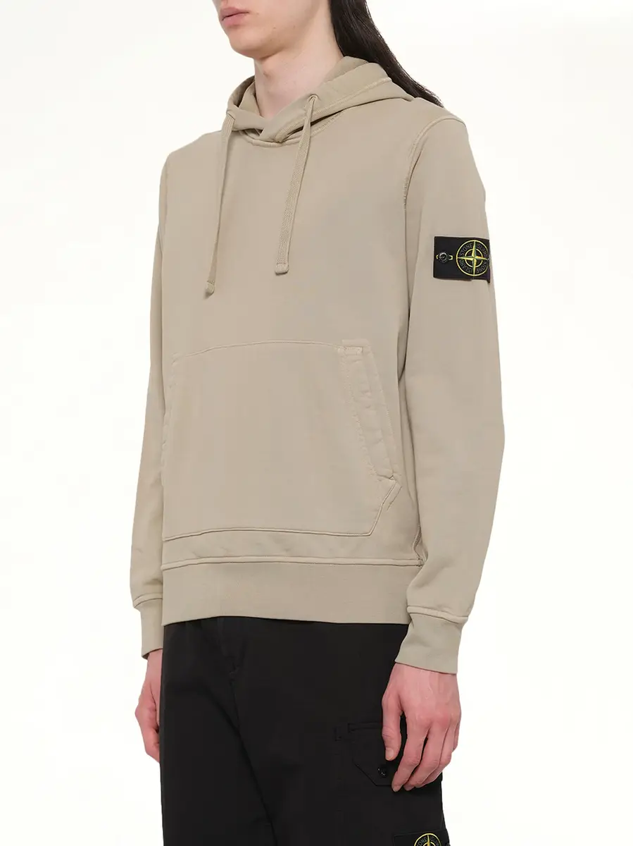 Stone Island 610006 Cotton Fleece Hoodie | Thumbnail 2