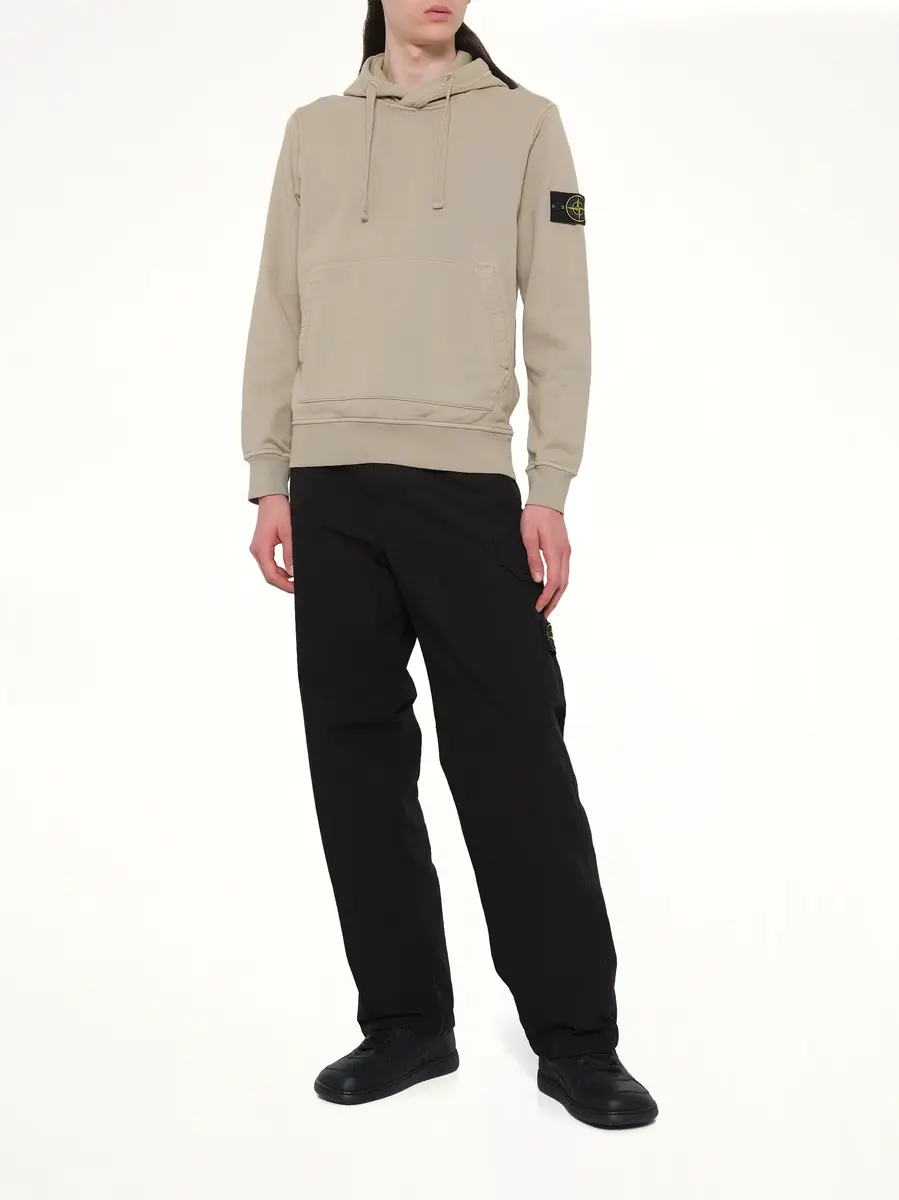 Stone Island 610006 Cotton Fleece Hoodie | Thumbnail 4