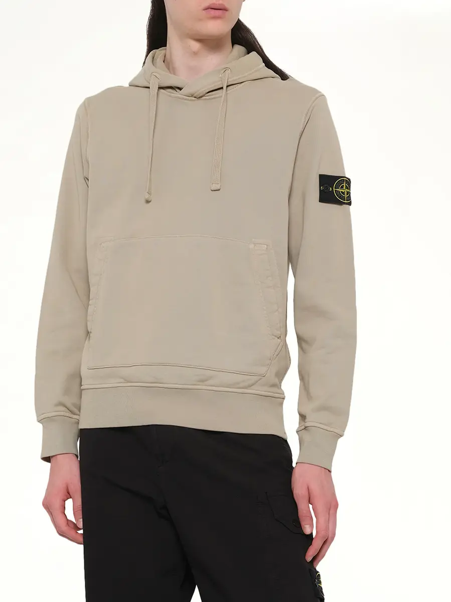 Stone Island 610006 Cotton Fleece Hoodie | Thumbnail 6