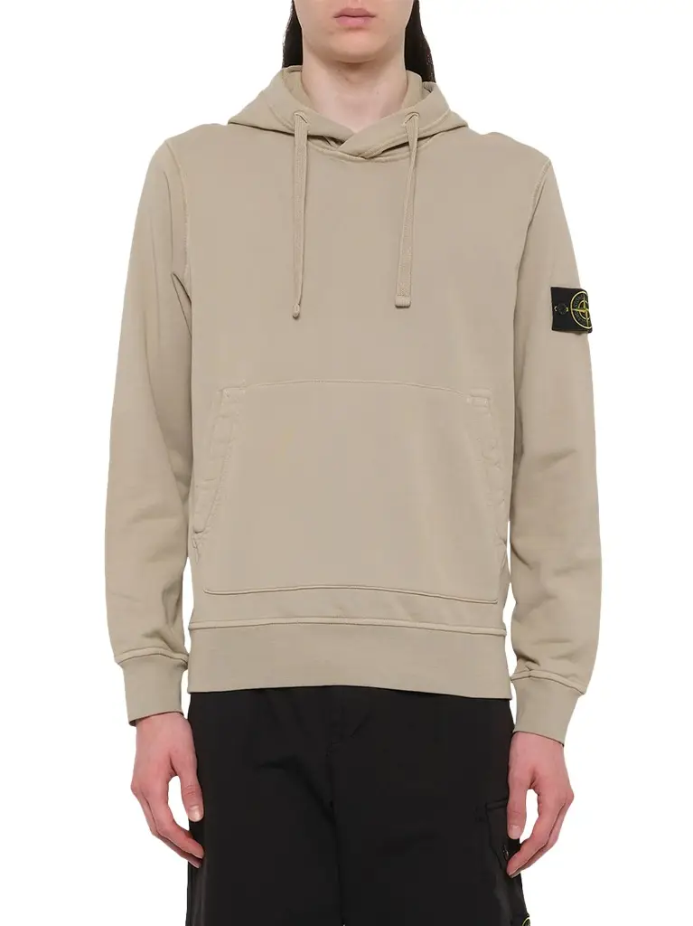 Stone Island 610006 Cotton Fleece Hoodie | Image 1 Stone Island 610006 Cotton Fleece Hoodie | Image 1