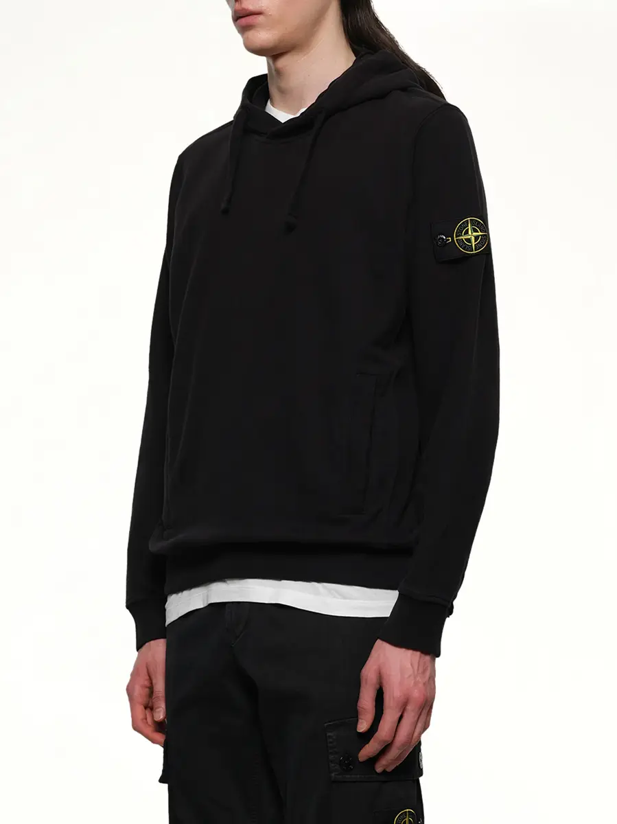Stone Island 610002 Cotton Fleece Hoodie | Thumbnail 2 Stone Island 610002 Cotton Fleece Hoodie | Thumbnail 2