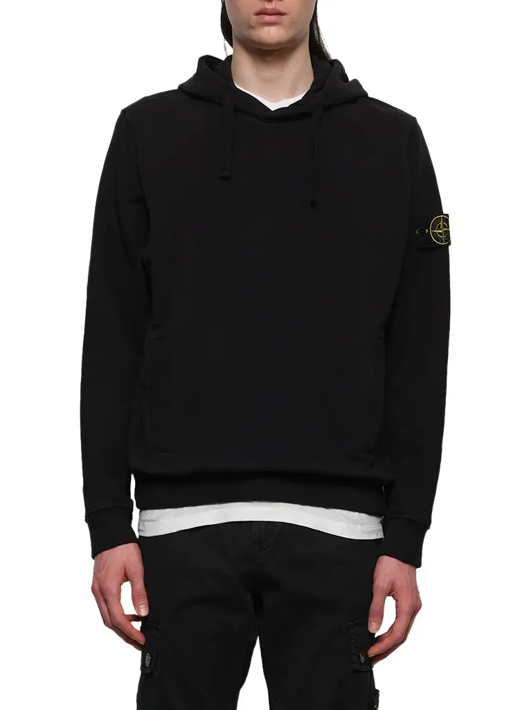 Stone Island 610002 Cotton Fleece Hoodie | Image 1 Stone Island 610002 Cotton Fleece Hoodie | Image 1