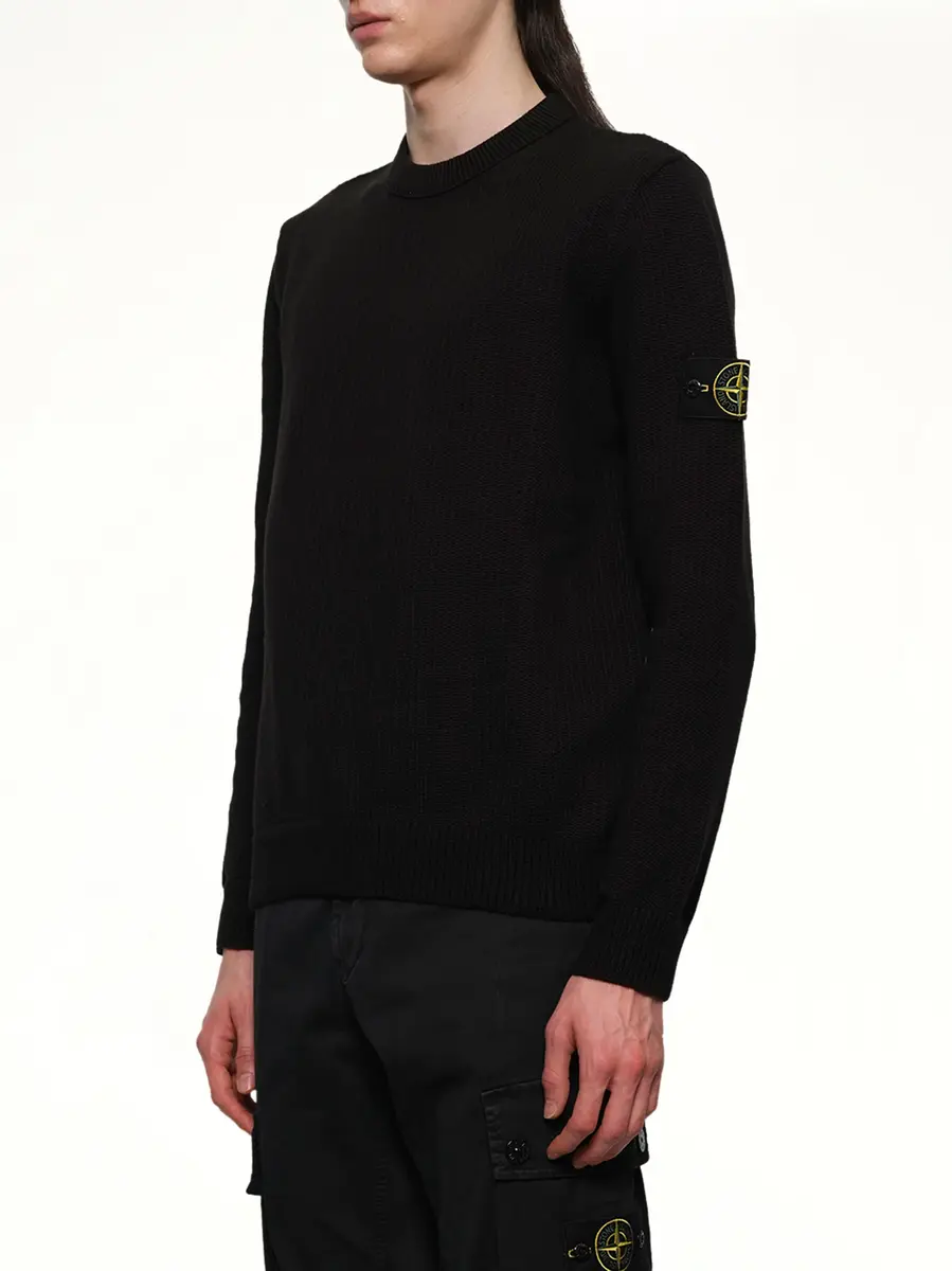 Stone Island 510004 Wool Crew Neck Sweater | Thumbnail 2 Stone Island 510004 Wool Crew Neck Sweater | Thumbnail 2