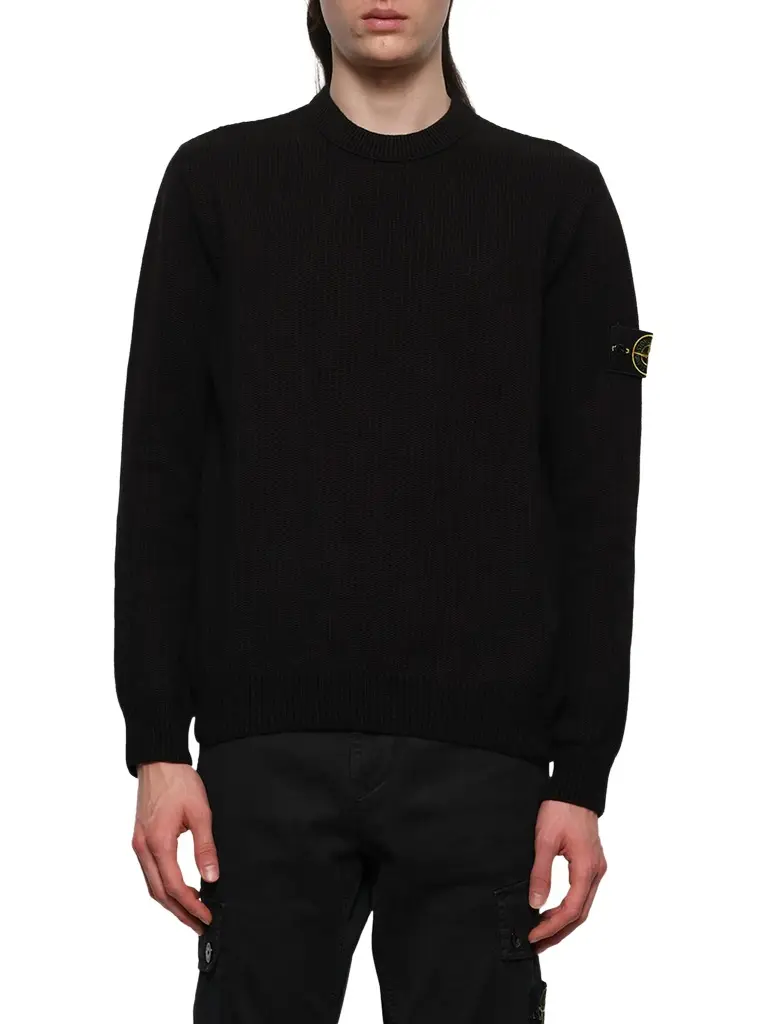 Stone Island 510004 Wool Crew Neck Sweater