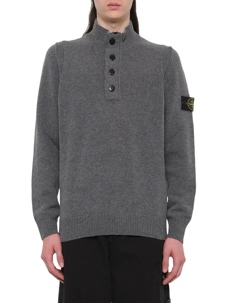 Stone Island 510004 Lambs Wool LS Polo | Image 1 Stone Island 510004 Lambs Wool LS Polo | Image 1