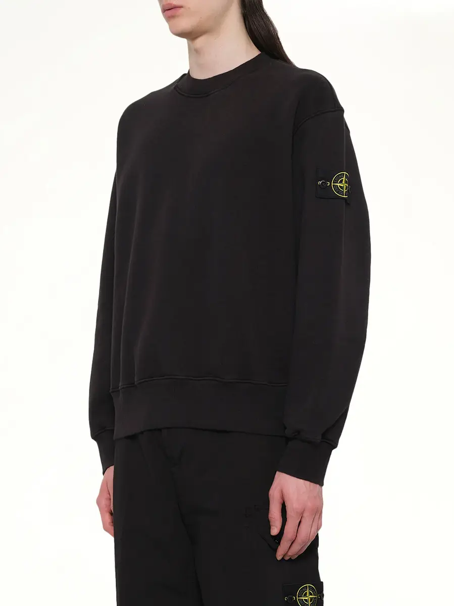 Stone Island 610002 Heavy Cotton Fleece Sweatshirt | Thumbnail 2 Stone Island 610002 Heavy Cotton Fleece Sweatshirt | Thumbnail 2