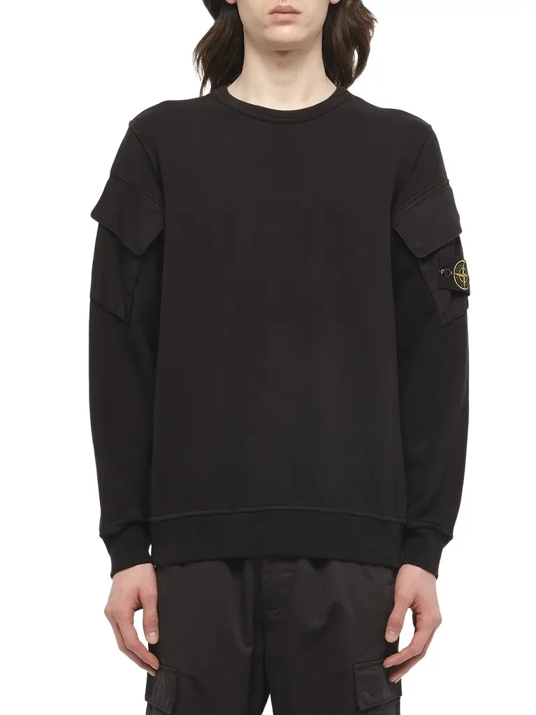 Stone Island 610000 Cotton Fleece Sweatshirt | Image 1 Stone Island 610000 Cotton Fleece Sweatshirt | Image 1