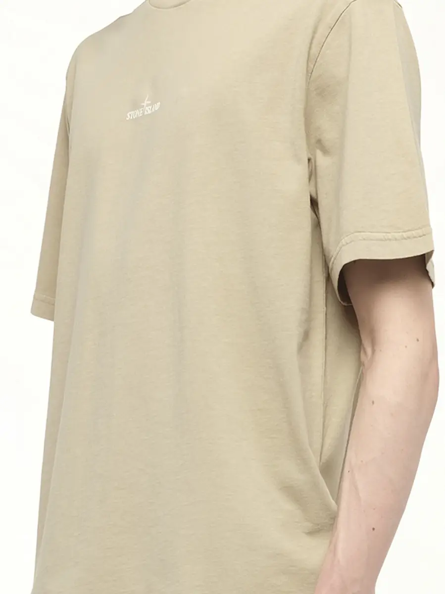 Stone Island 210003 Industrial Print S/s T-shirt in Desert Beige | Thumbnail 2 Stone Island 210003 Industrial Print S/s T-shirt in Desert Beige | Thumbnail 2