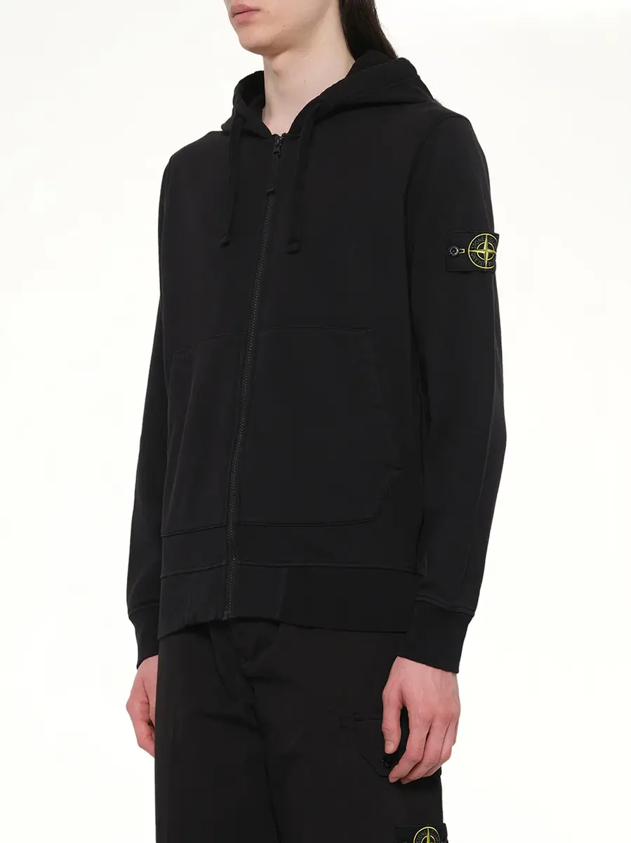 Stone Island 6100061 Cotton Fleece Hoodie | Thumbnail 2 Stone Island 6100061 Cotton Fleece Hoodie | Thumbnail 2