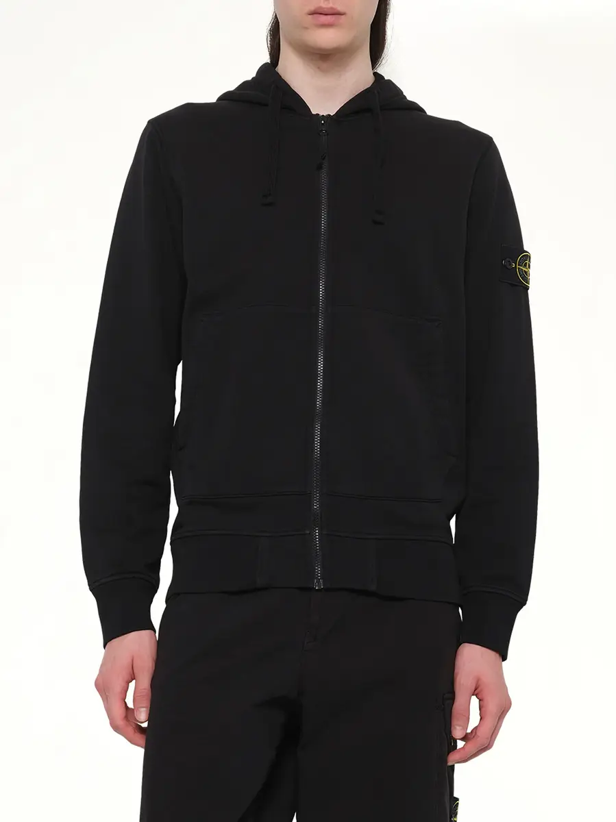 Stone Island 6100061 Cotton Fleece Hoodie | Thumbnail 6 Stone Island 6100061 Cotton Fleece Hoodie | Thumbnail 6