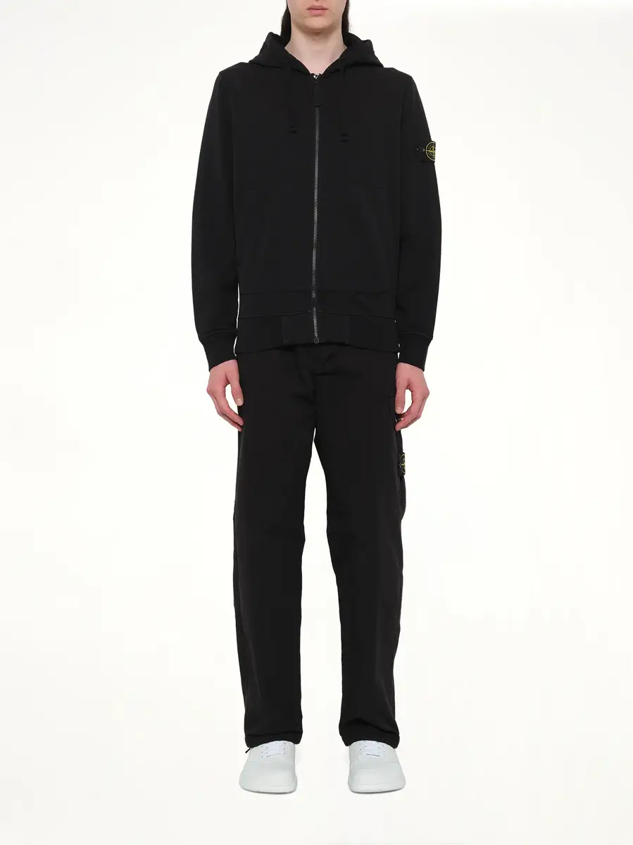 Stone Island 6100061 Cotton Fleece Hoodie | Thumbnail 7 Stone Island 6100061 Cotton Fleece Hoodie | Thumbnail 7