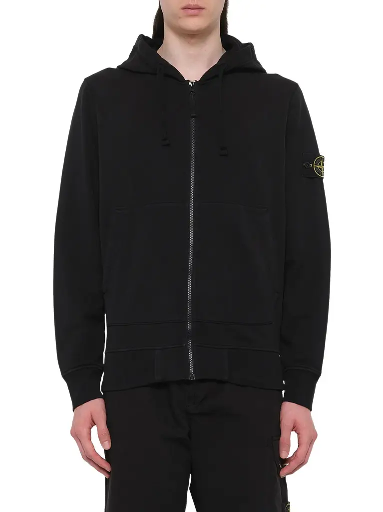 Stone Island 6100061 Cotton Fleece Hoodie | Image 1 Stone Island 6100061 Cotton Fleece Hoodie | Image 1