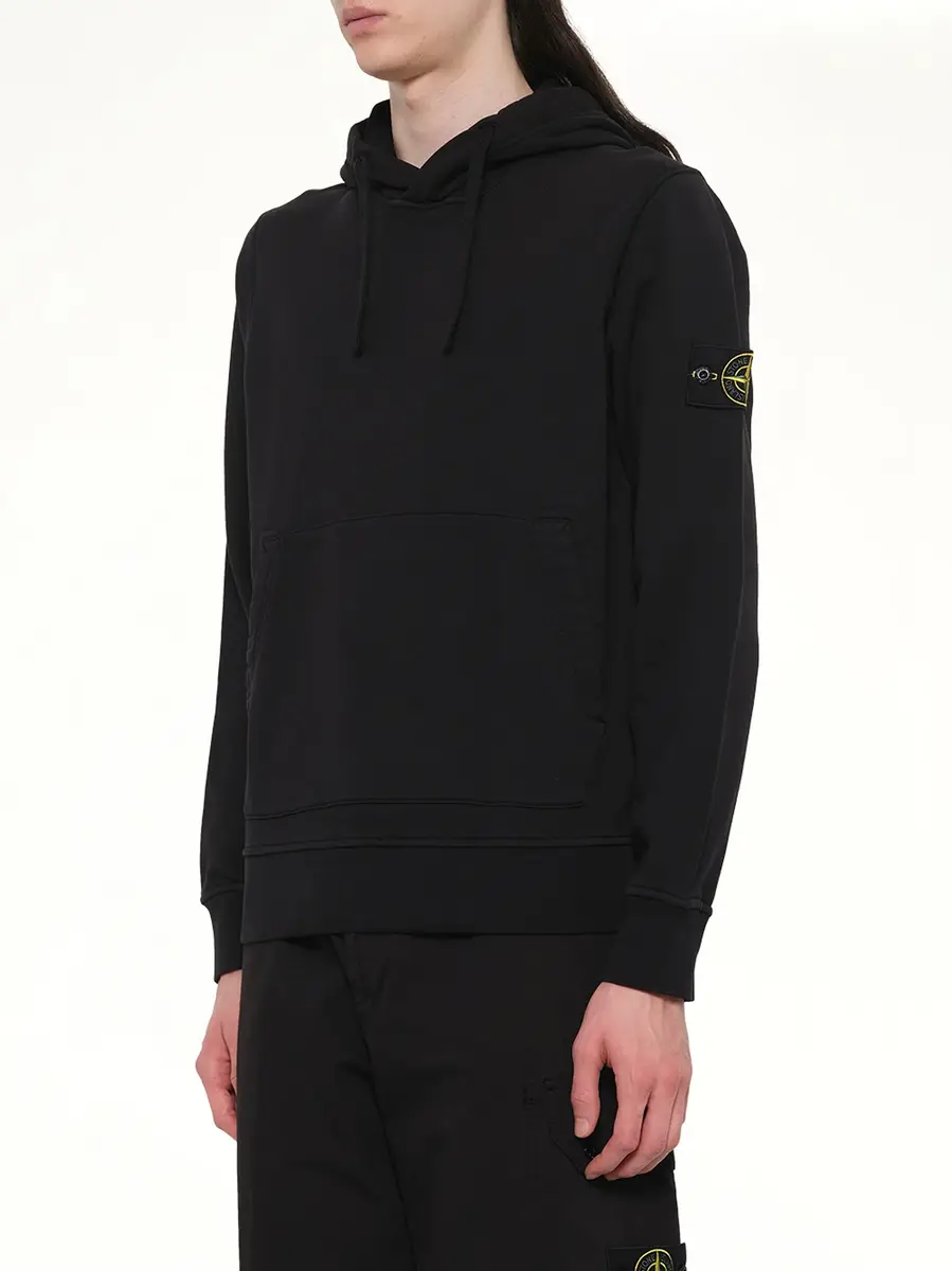 Stone Island 6100062 Cotton Fleece Hoodie | Thumbnail 2 Stone Island 6100062 Cotton Fleece Hoodie | Thumbnail 2