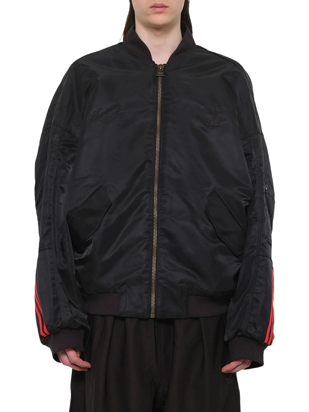 Adidas X Chavarria Satin Bomber Jacket Adidas X Chavarria Satin Bomber Jacket