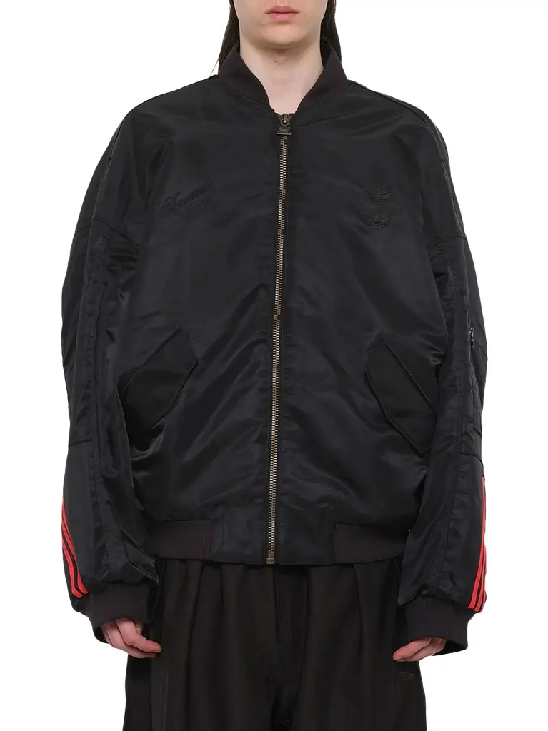 Willy Chavarria Adidas X Chavarria Satin Bomber Jacket | Image 1 Willy Chavarria Adidas X Chavarria Satin Bomber Jacket | Image 1