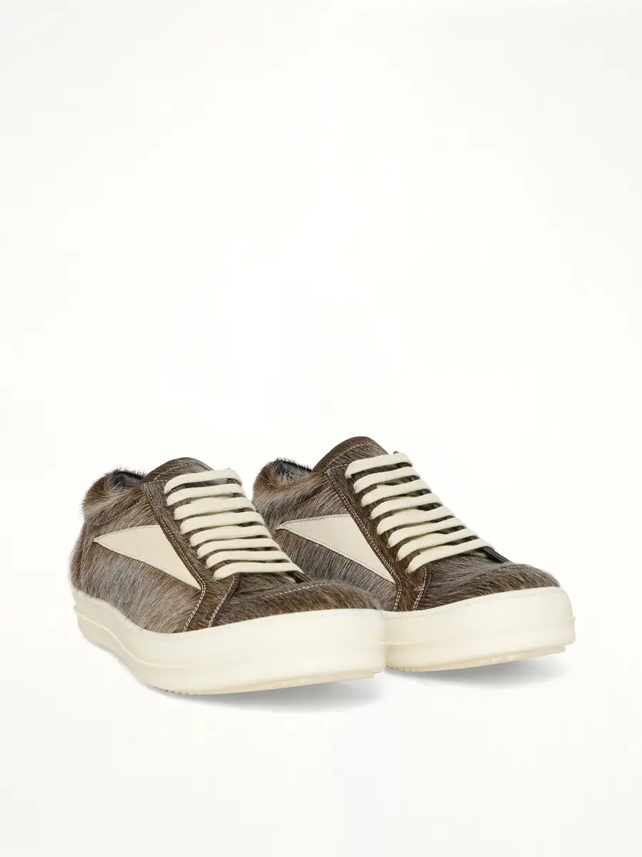 Rick Owens Fur Vintage Sneaks in Indigo/milk | Thumbnail 3 Rick Owens Fur Vintage Sneaks in Indigo/milk | Thumbnail 3