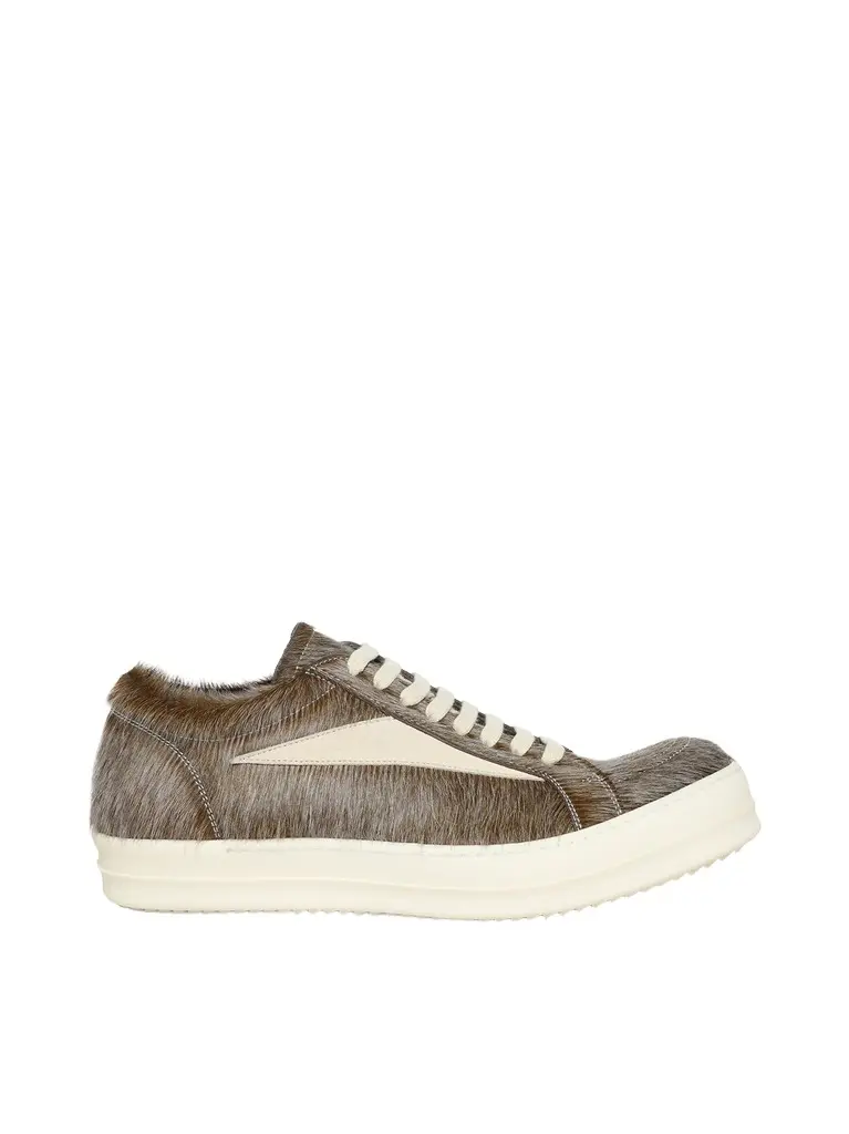 Rick Owens Fur Vintage Sneaks in Indigo/milk Indigo/milk/milk | Image 1 Rick Owens Fur Vintage Sneaks in Indigo/milk Indigo/milk/milk | Image 1