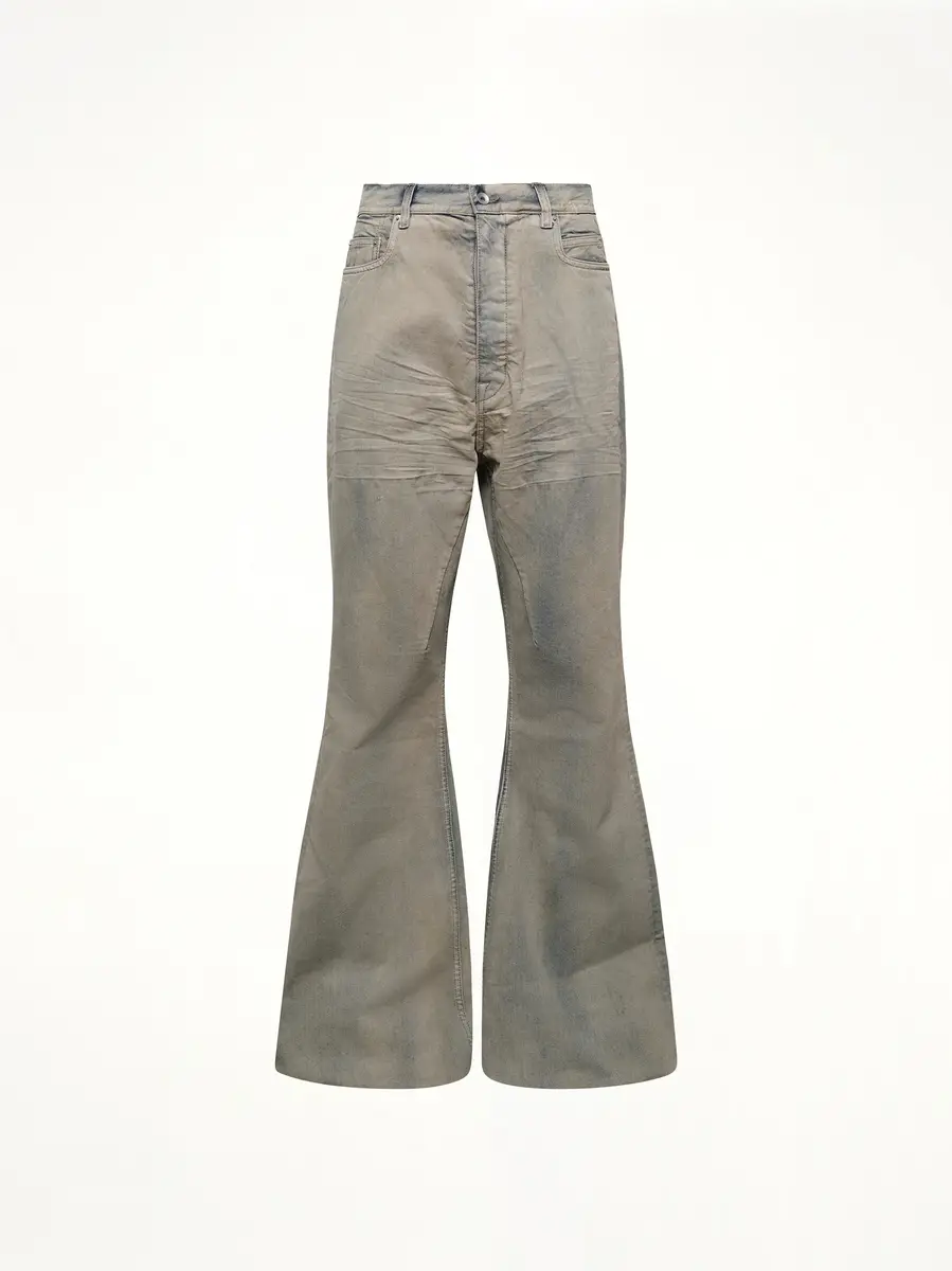 RICK OWENS DRKSHDW Bolan Bootcut in Mineral Pearl | Thumbnail 3 RICK OWENS DRKSHDW Bolan Bootcut in Mineral Pearl | Thumbnail 3