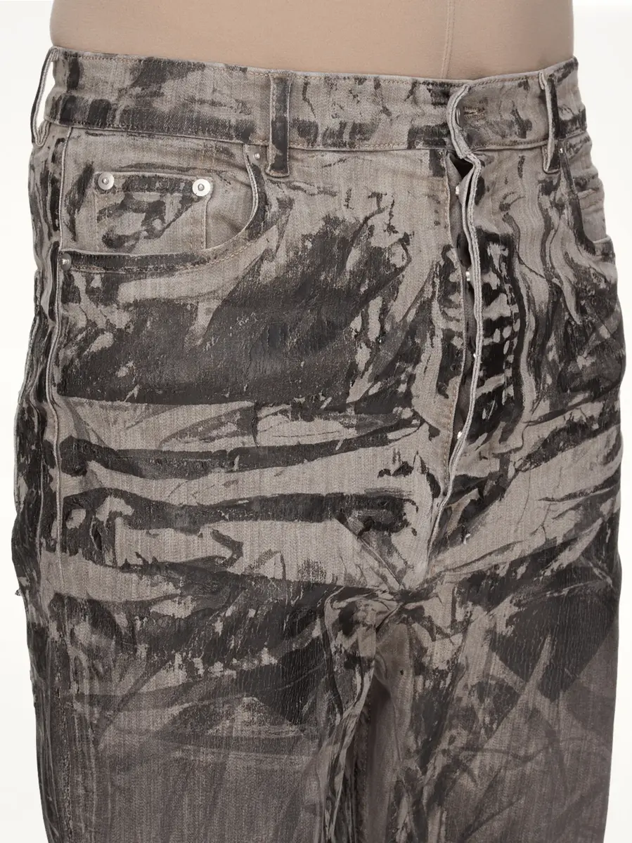 RICK OWENS DRKSHDW Bolan Bootcut Washed Foil | Thumbnail 2