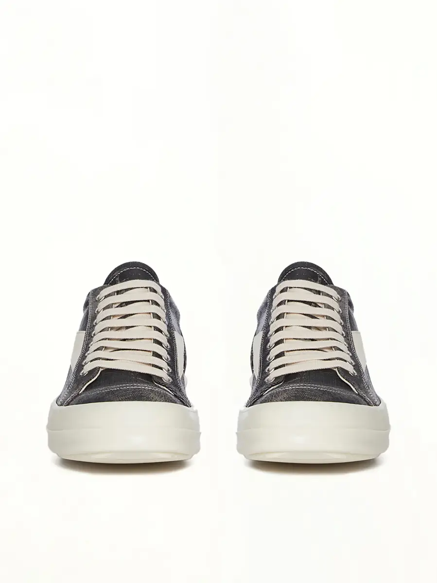 RICK OWENS DRKSHDW Vintage Sneaks in Black Washed | Thumbnail 2 RICK OWENS DRKSHDW Vintage Sneaks in Black Washed | Thumbnail 2