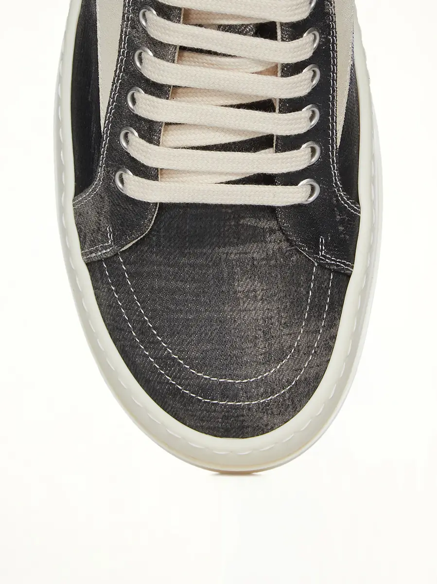 RICK OWENS DRKSHDW Vintage Sneaks in Black Washed | Thumbnail 6 RICK OWENS DRKSHDW Vintage Sneaks in Black Washed | Thumbnail 6