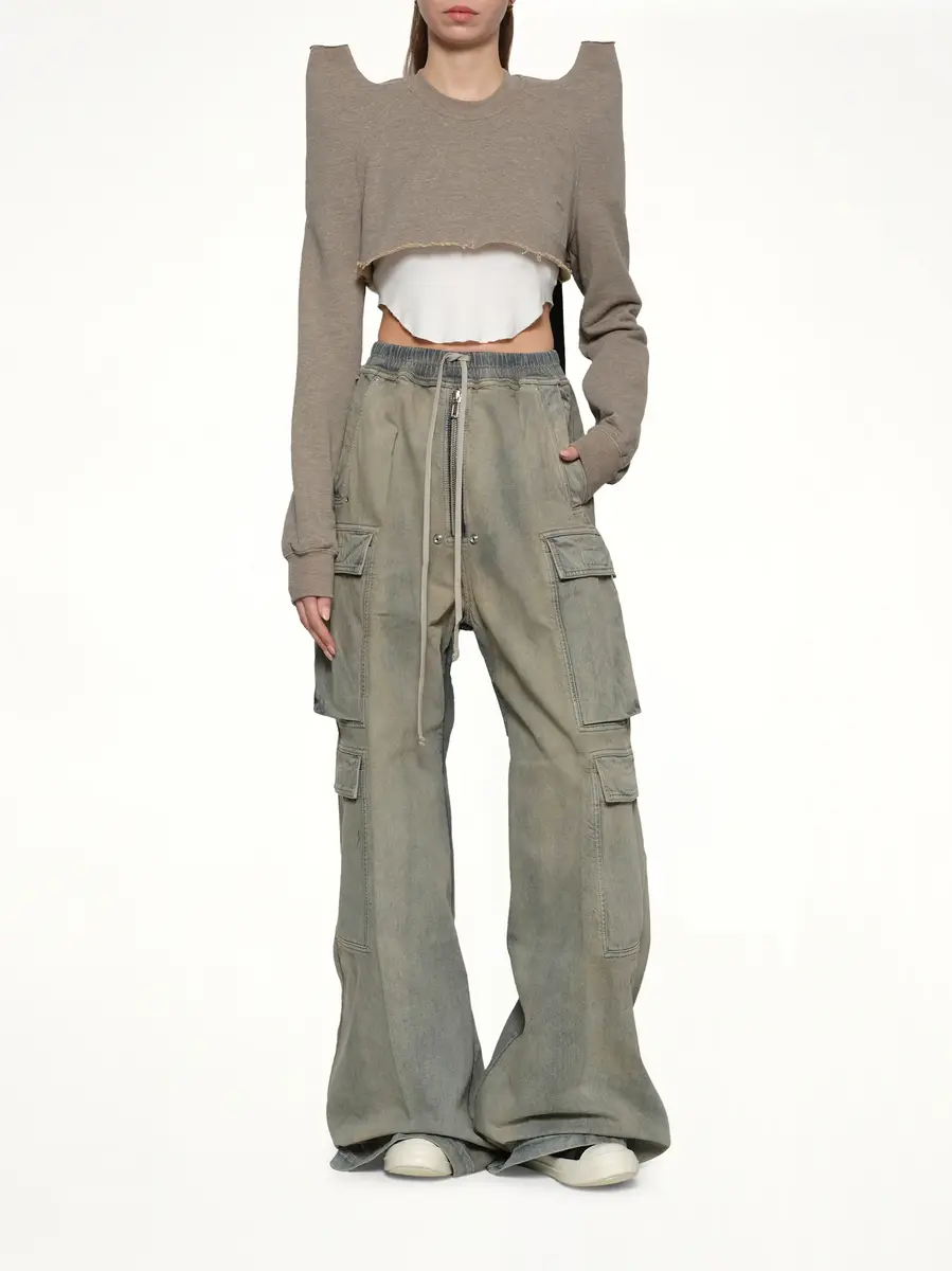 RICK OWENS DRKSHDW Cropped Tecsweat | Thumbnail 4 RICK OWENS DRKSHDW Cropped Tecsweat | Thumbnail 4