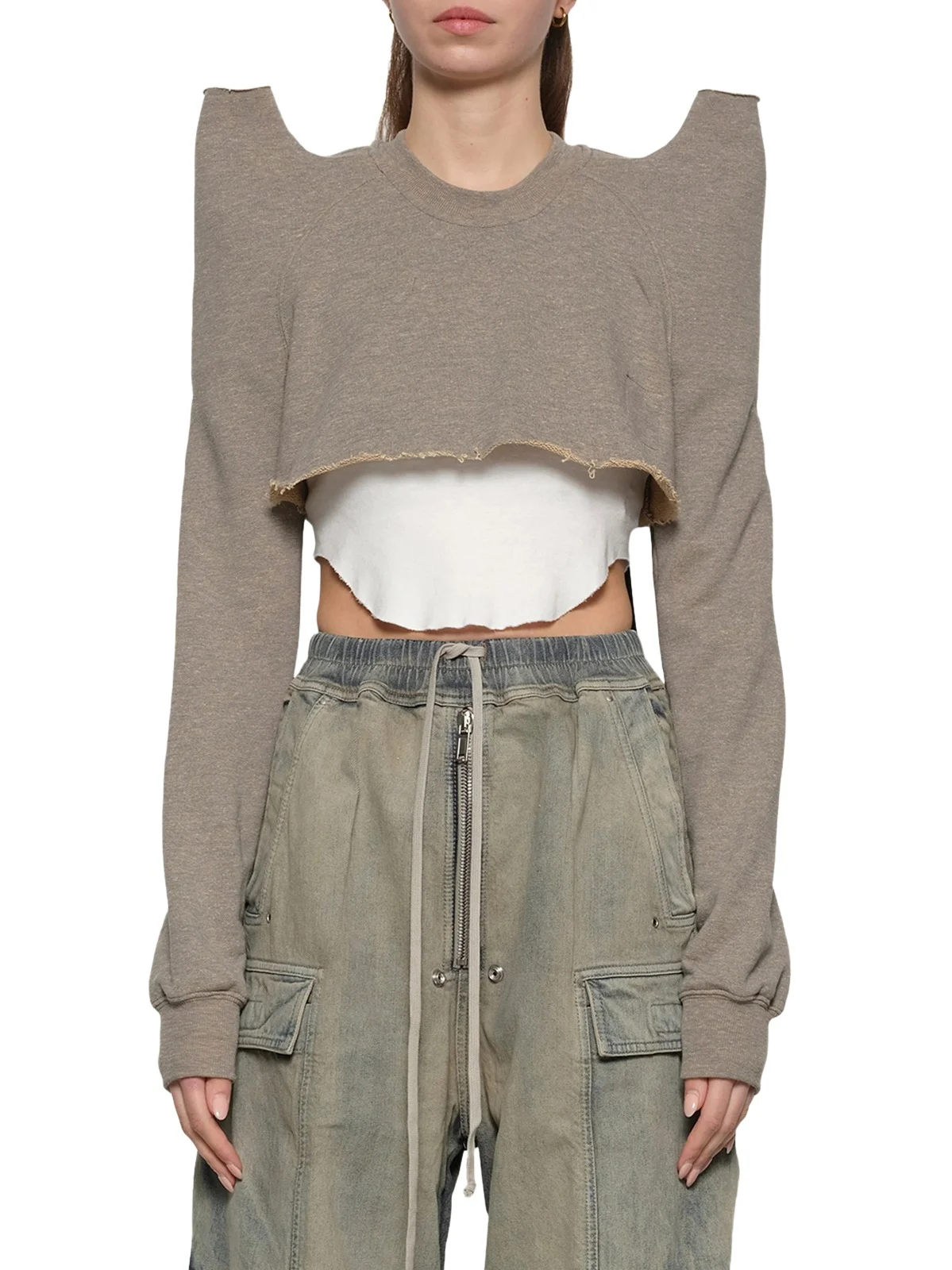 RICK OWENS DRKSHDW Cropped Tecsweat
