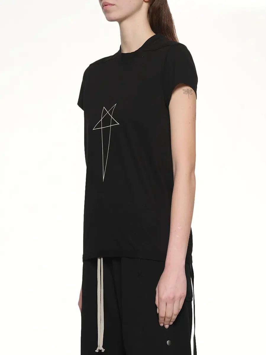 RICK OWENS DRKSHDW Penta Small Level T-shirt in Black/pearl | Thumbnail 2 RICK OWENS DRKSHDW Penta Small Level T-shirt in Black/pearl | Thumbnail 2