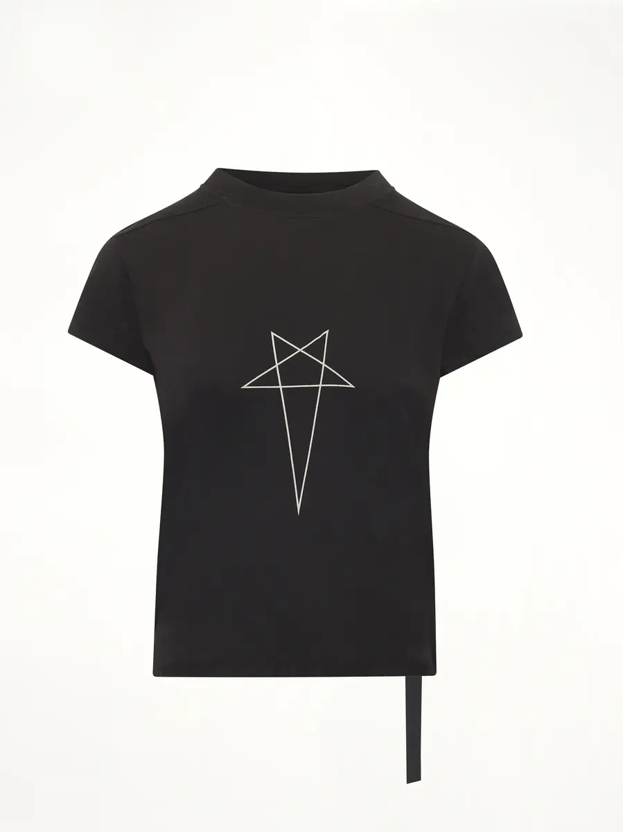 RICK OWENS DRKSHDW Penta Small Level T-shirt in Black/pearl | Thumbnail 3 RICK OWENS DRKSHDW Penta Small Level T-shirt in Black/pearl | Thumbnail 3
