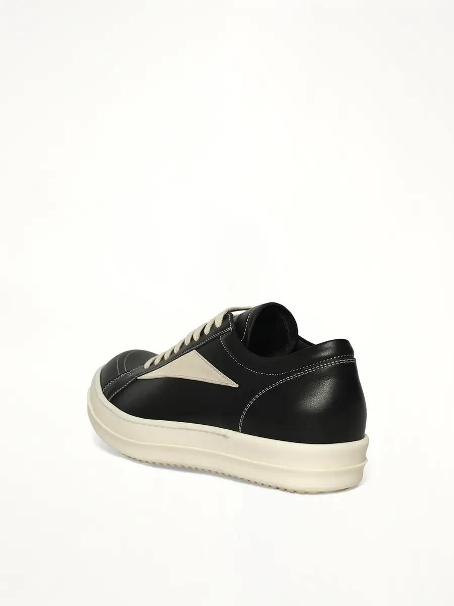 Rick Owens Vintage Sneaks in Black/milk/milk Black | Thumbnail 2