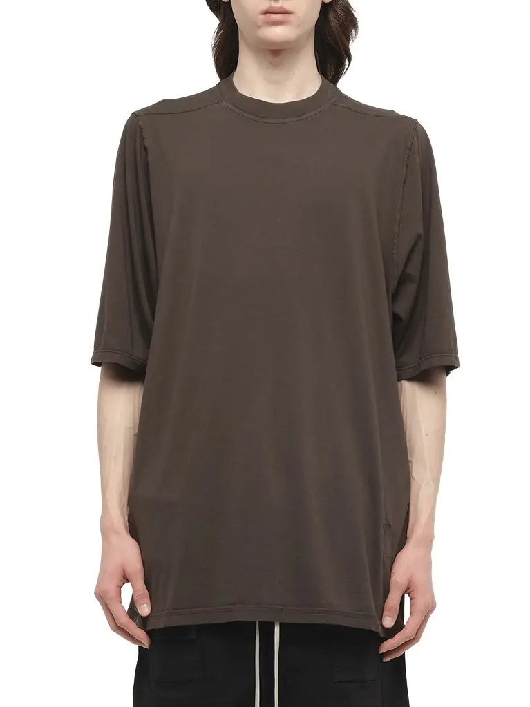 RICK OWENS DRKSHDW Jumbo SS T-shirt in Dark Dust Brown | Image 1 RICK OWENS DRKSHDW Jumbo SS T-shirt in Dark Dust Brown | Image 1