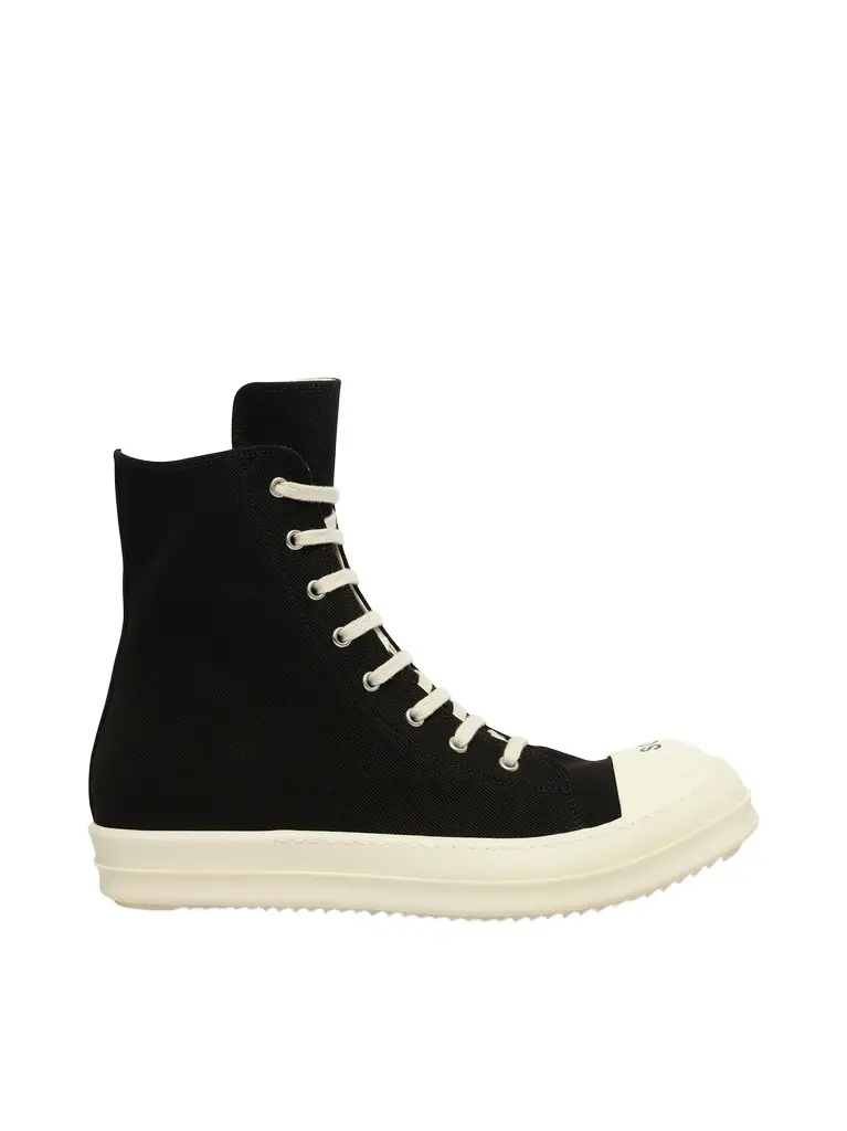 RICK OWENS DRKSHDW Sneaks in Black/milk/milk | Image 1 RICK OWENS DRKSHDW Sneaks in Black/milk/milk | Image 1