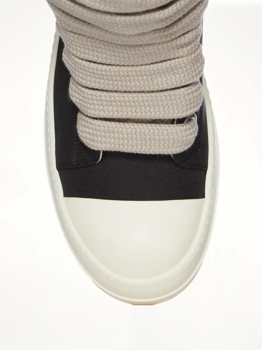 RICK OWENS DRKSHDW Jumbolace Sneaks in Black/milk/milk | Thumbnail 2