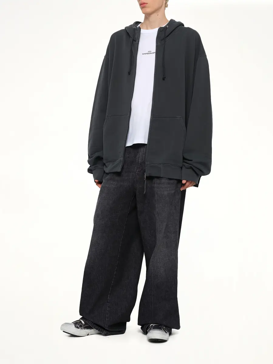 Maison Margiela Lightweight Firm Zip Hoodie | Thumbnail 4 Maison Margiela Lightweight Firm Zip Hoodie | Thumbnail 4