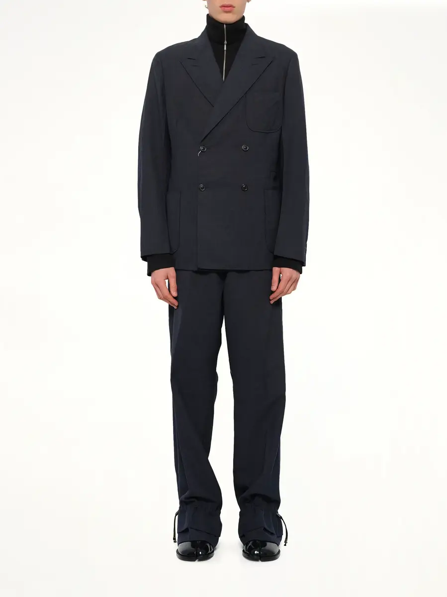 Maison Margiela Wool Jacket in Dark Blue | Thumbnail 7 Maison Margiela Wool Jacket in Dark Blue | Thumbnail 7