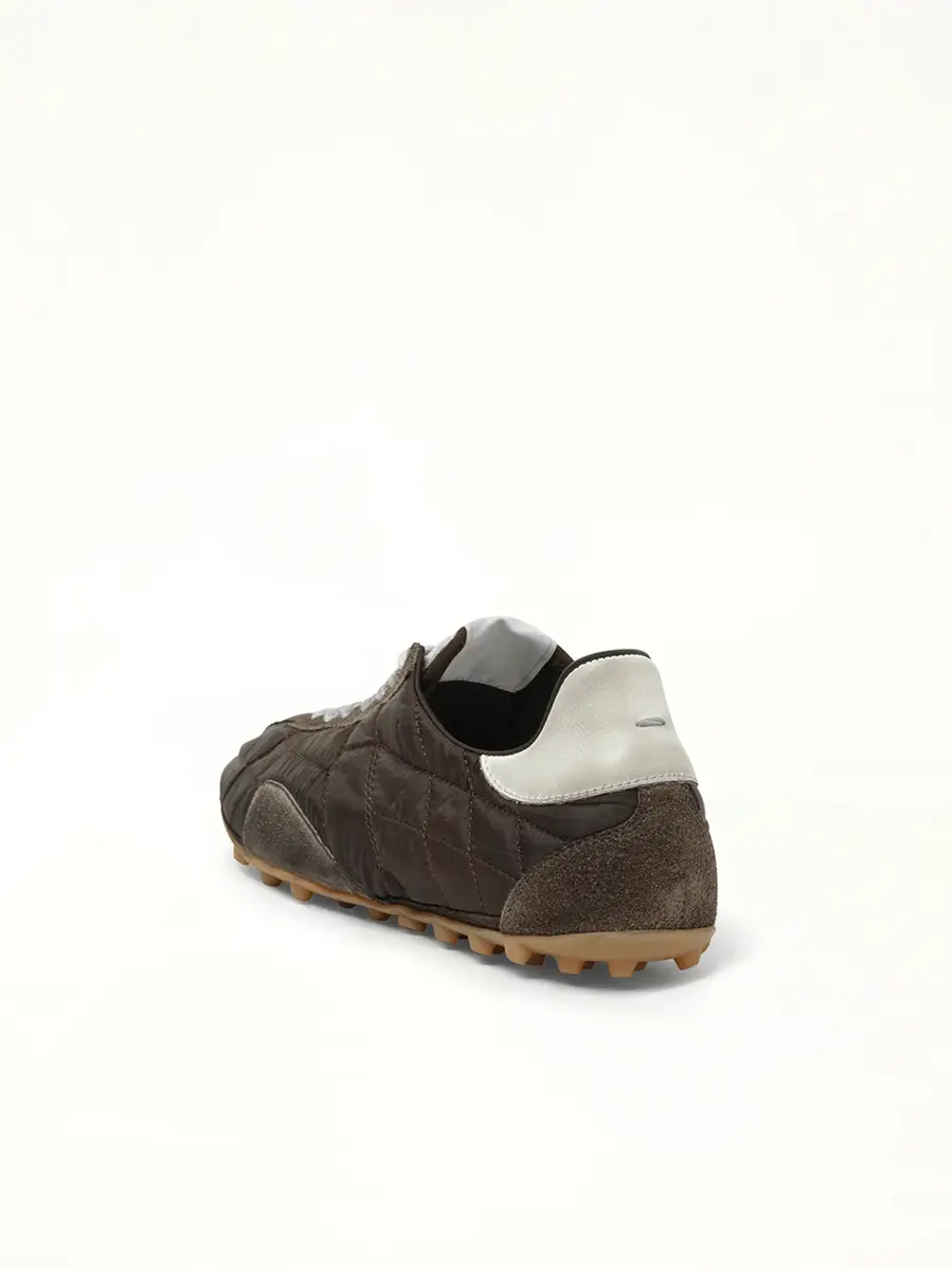 Maison Margiela Sprinters Low Sneaker in Dark Green/white/grey | Thumbnail 2 Maison Margiela Sprinters Low Sneaker in Dark Green/white/grey | Thumbnail 2