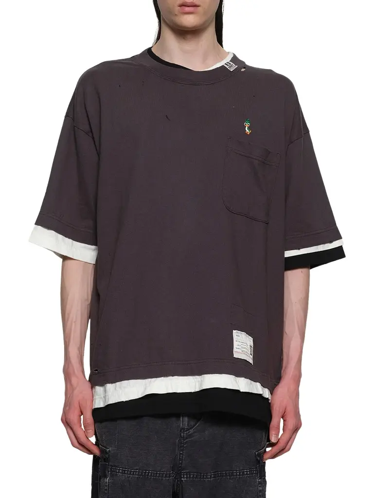 Maison MIHARA YASUHIRO Triple Layered T-shirt | Image 1 Maison MIHARA YASUHIRO Triple Layered T-shirt | Image 1