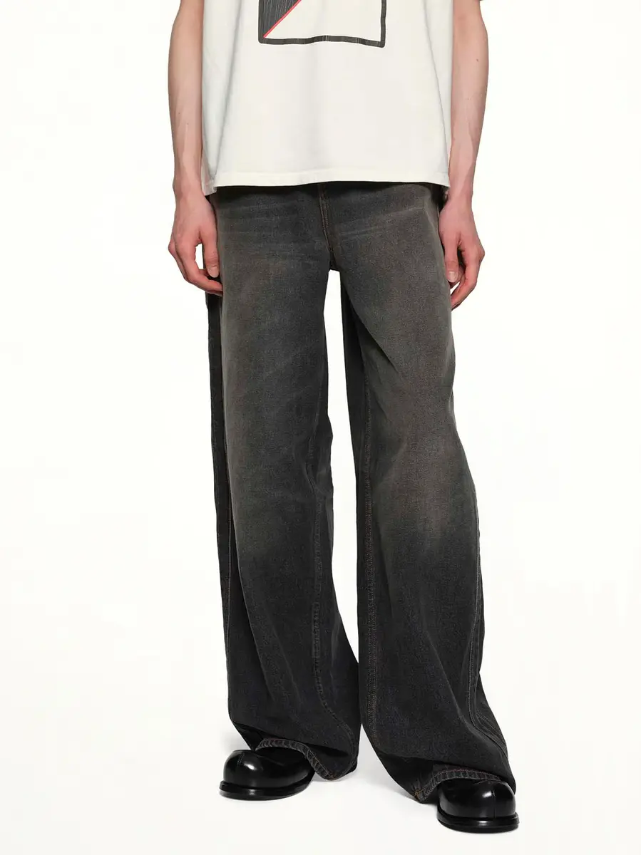 Rhude Wide Leg Traxedo Denim in Agoura Black | Thumbnail 6 Rhude Wide Leg Traxedo Denim in Agoura Black | Thumbnail 6