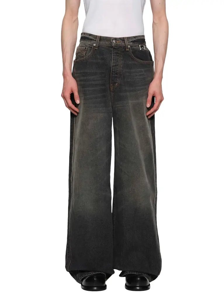 Rhude Wide Leg Traxedo Denim | Image 1 Rhude Wide Leg Traxedo Denim | Image 1