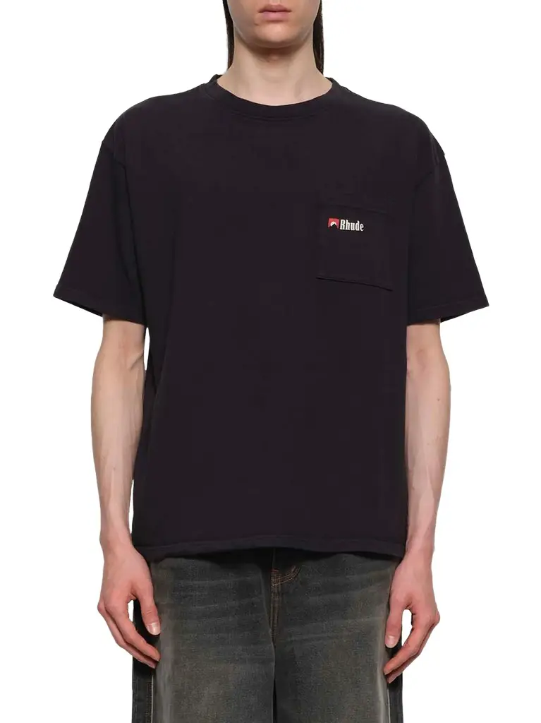 Rhude Moonlight Wolf Pocket T-shirt | Image 1 Rhude Moonlight Wolf Pocket T-shirt | Image 1