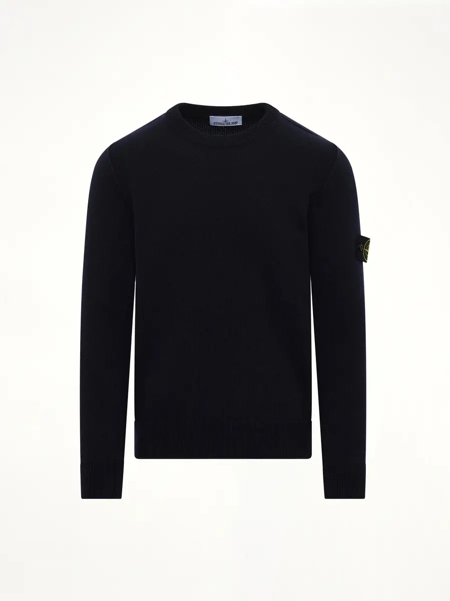 Stone Island 510007 Crewneck Sweater in Navy Blue | Thumbnail 3 Stone Island 510007 Crewneck Sweater in Navy Blue | Thumbnail 3